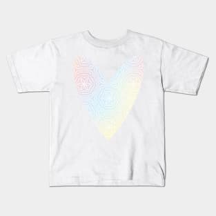 Pastel Heart Kids T-Shirt